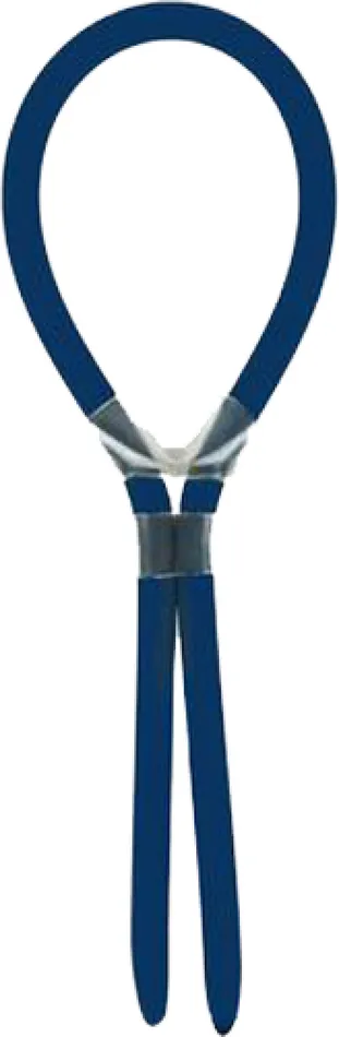 Topco Sales Male Sex Toys Comfort Fit Silicone Adjustable CRing Navy