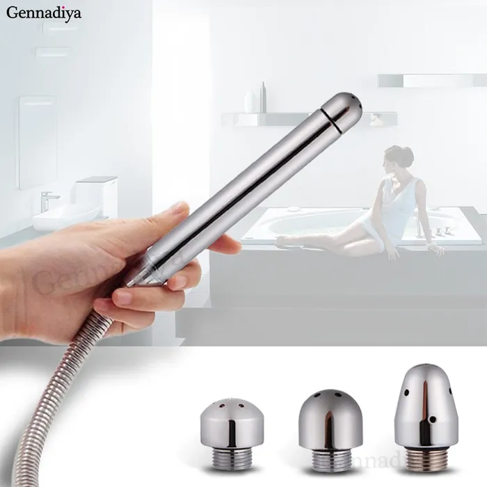 Anal Medical Materials Anal cleaner Safe 3 style Plug Head Colonic Douche System Cleaner soniker