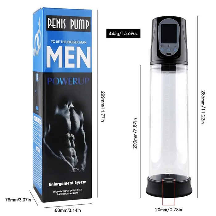 Electric Penis Pump Sex Masturbation Toy Extender Vacuum Pump Penis Enlargement Enhancement Massage Penis Trainer soniker Male Sex Toys