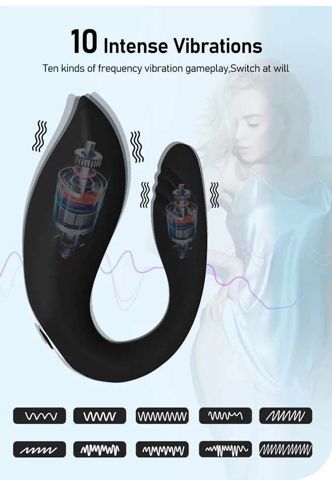 Female Sex Toys soniker 10 Speeds Couples Vibrator G Spot Clitoris Stimulator Double Dildo Vibrators Male Orgasm Remote Control Women Wearable Sex Toys Female Sex Toys soniker 10 Speeds Couples Vibrator G Spot Clitoris Stimulator Double Dildo Vibrators Male Orgasm Remote Control Women Wearable Sex Toys