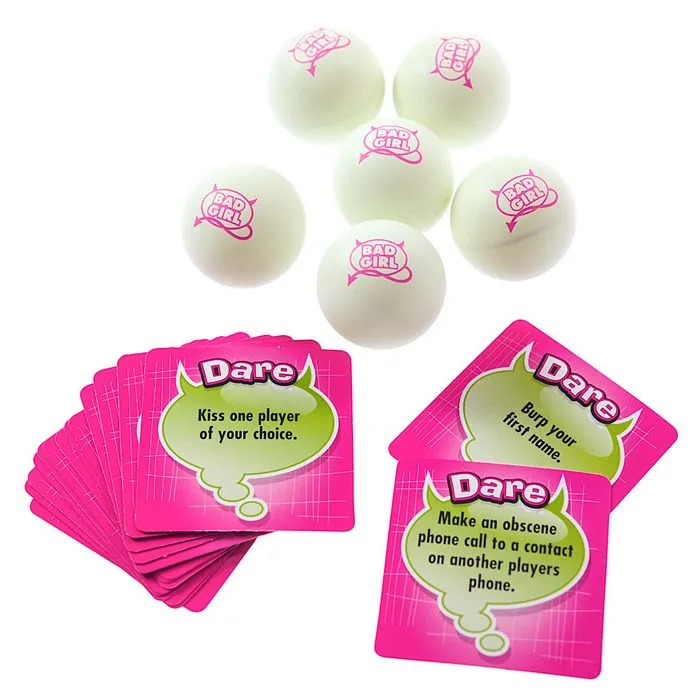 Ball and Chain Games Bad Girl Beer Pong Game