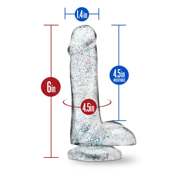 Blush Novelties Dildos Naturally Yours 6 Glitter Cock Sparkling Clear 