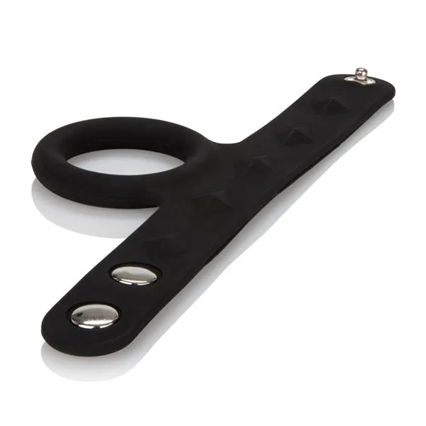 California Exotic Novelties Male Sex Toys Tri Snap Scrotum Support Ring Medium Silicone