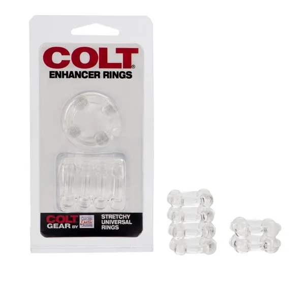 California Exotic Novelties Vibrators Colt Enhancer RingsClear