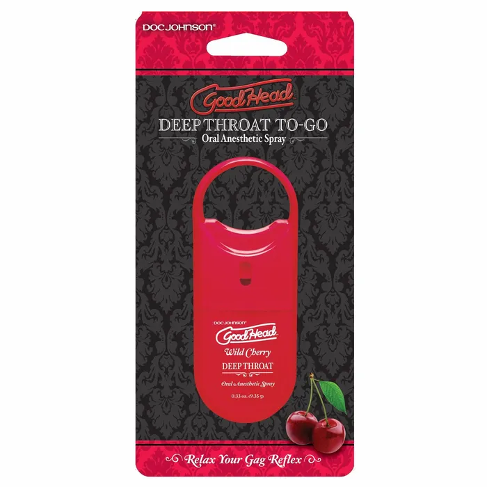 Goodhead Deep Throat Spray Wild Cherry Doc Johnson Novelties Male Sex Toys