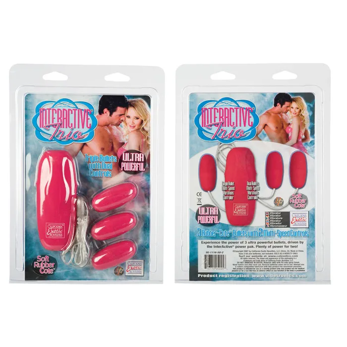 Interactive Trio Pink California Exotic Novelties Vibrators