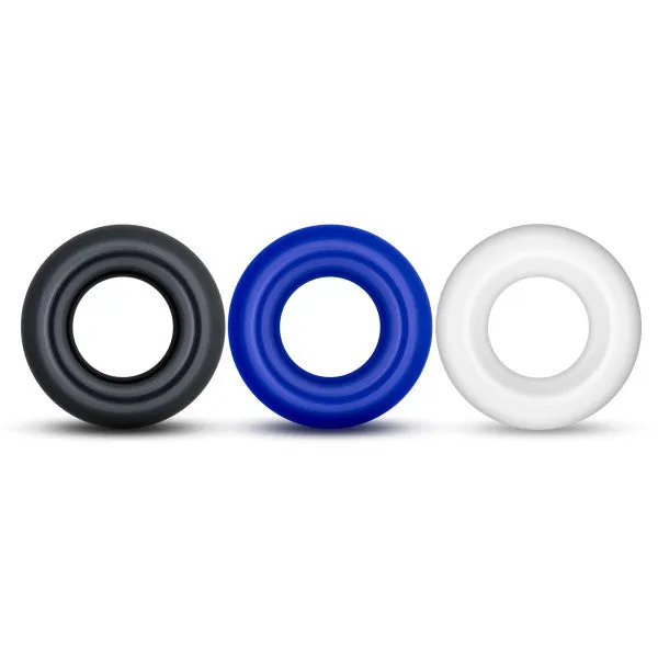 Male Sex Toys Blush Novelties Stay Hard Donut Rings 3 Pack