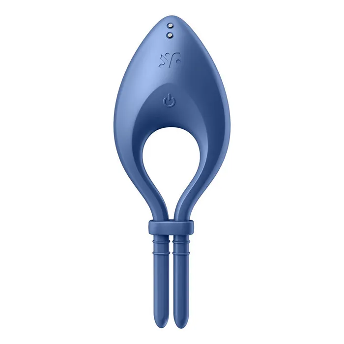 Male Sex Toys Satisfyer Bullseye Vibrating App Cock Ring Blue
