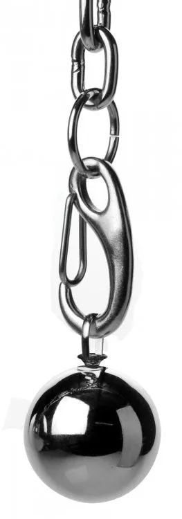 Master Series Heavy Hitch Ball Stretcher Hook W Weights XR Brands Male Sex Toys