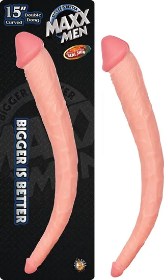 Nasstoys Female Sex Toys Maxx Men 15in Curved Double Dong