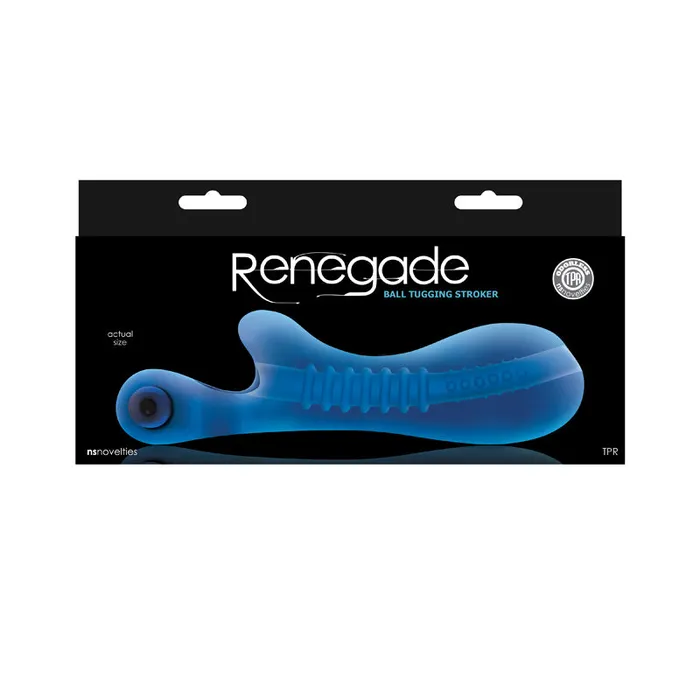 Renegade Ball Tugging Stroker Blue NS Novelties Male Sex Toys