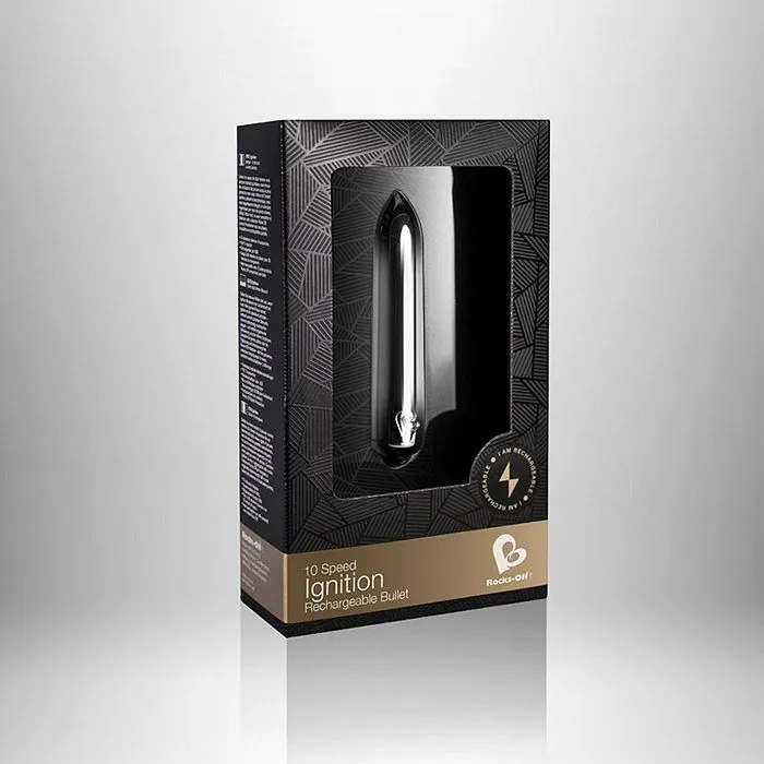 Rocks Off Ignition 10 Speed Gun Metal Female Sex Toys