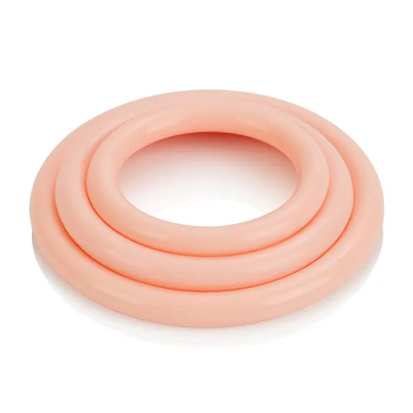 Vibrators California Exotic Novelties Tri Rings Natural Vibrators California Exotic Novelties Tri Rings Natural