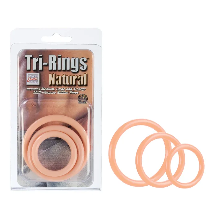 Vibrators California Exotic Novelties Tri Rings Natural Vibrators California Exotic Novelties Tri Rings Natural