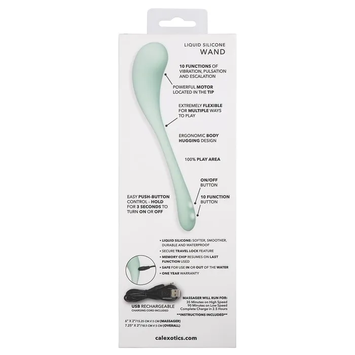 Cal Exotics Female Sex Toys Elle Liquid Silicone Wand Vibrator