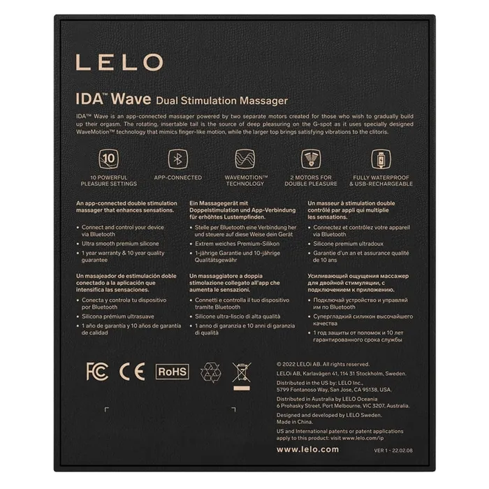 Lelo Ida Wave Moving Dual Stimulating Massager Female Sex Toys