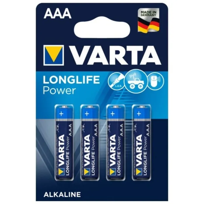 VARTA LONGLIFE POWER BATTERIA ALCALINA AAA LR03 4 UNIT VARTA Male Sex Toys